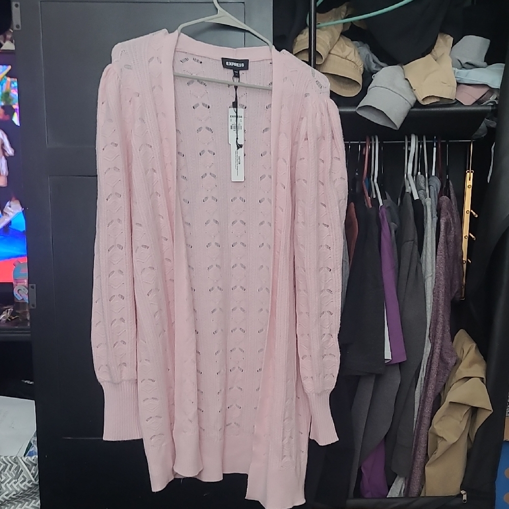 Pink Express Knit Cardigan